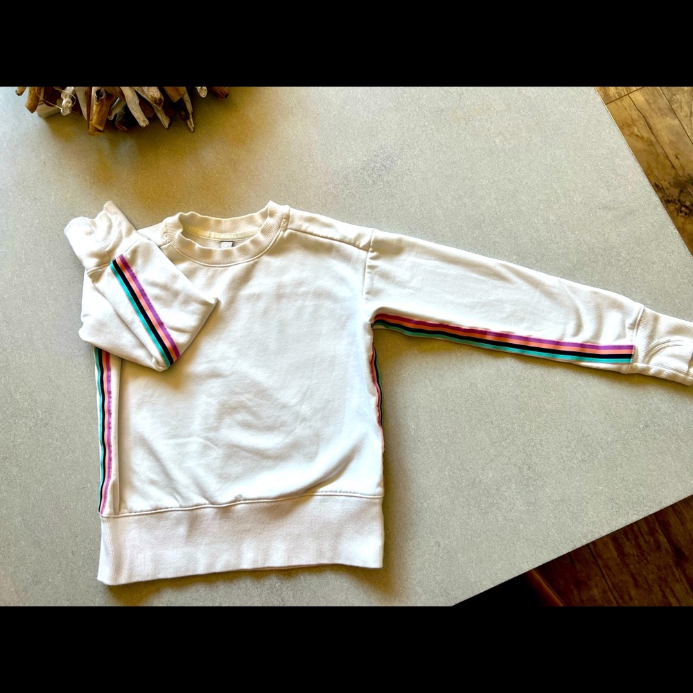 Athleta Girl ribbon trim sweatshirt